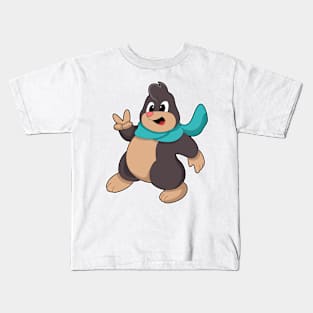 Mole with Scarf Kids T-Shirt